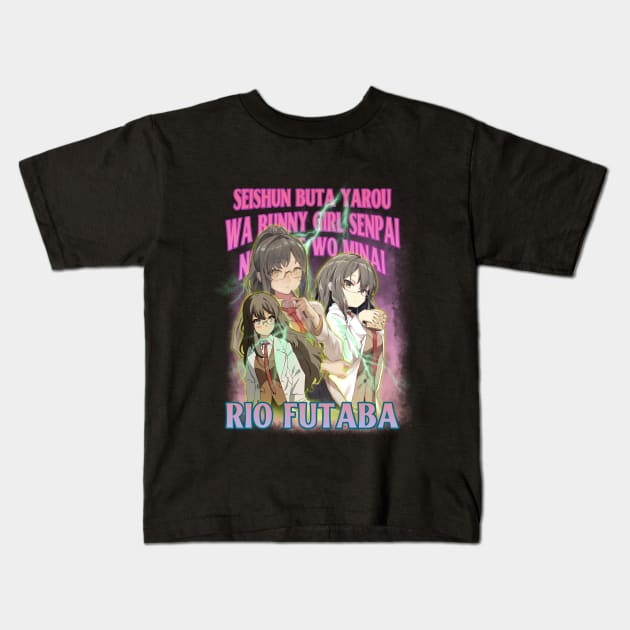 Bootleg Anime Rio Futaba Aobuta Kids T-Shirt by clvndesign